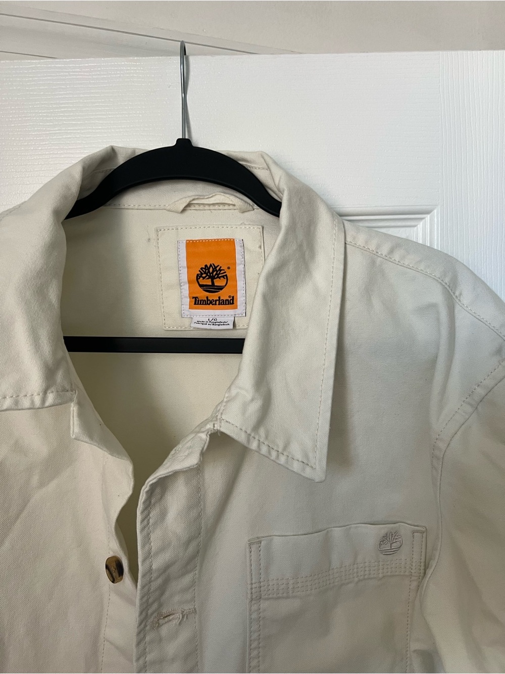 Timberland Cream Collared Work Jacket